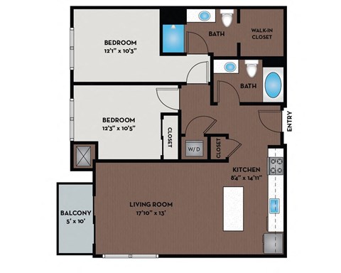 a floor plan of a home with a bedroom and a living room